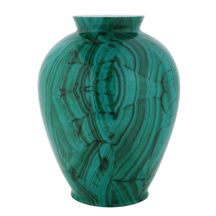 Ваза Malachite Vase barrel Малахит Ваза Malachite Vase barrel Малахит в Костроме | Loft Concept