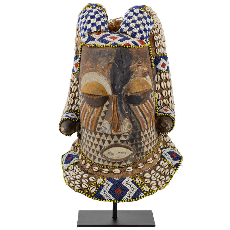 Маска Mask with Horns Коричневый Мульти Черный Маска Mask with Horns Коричневый Мульти Черный в Костроме | Loft Concept