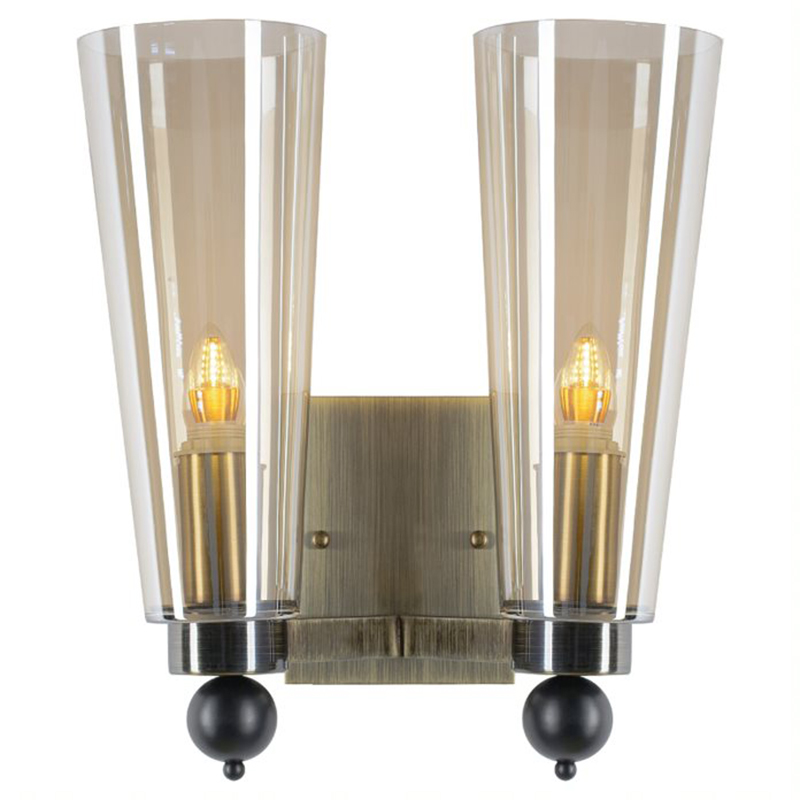 Бра Jurgen Sconce Серый Черный Янтарный Бра Jurgen Sconce Серый Черный Янтарный в Костроме | Loft Concept