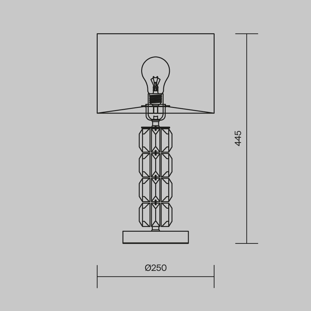 Настольная лампа Cut Stone Base в Костроме