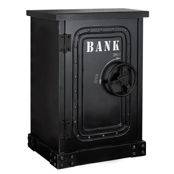 Приставная металлическая тумба в стиле лофт BANK Side Table Приставная металлическая тумба в стиле лофт BANK Side Table в Костроме | Loft Concept