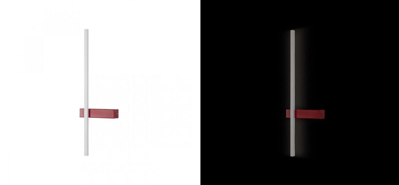 Бра светодиодное Trumpet Tube Red 60 см - фото