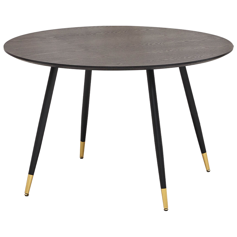 Круглый обеденный стол Mateo Round Dinner Table Коричневый Латунь Круглый обеденный стол Mateo Round Dinner Table Коричневый Латунь в Костроме | Loft Concept