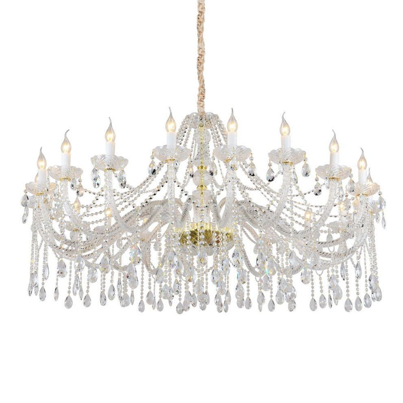 Хрустальная Люстра Crystal Feathers Золотая Золотой Хрустальная Люстра Crystal Feathers Золотая Золотой в Костроме | Loft Concept