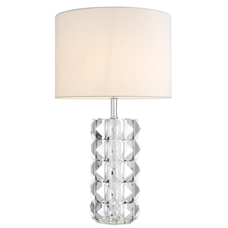 Настольная лампа Eichholtz Table Lamp Mistero Прозрачный Белый Никель Настольная лампа Eichholtz Table Lamp Mistero Прозрачный Белый Никель в Костроме | Loft Concept