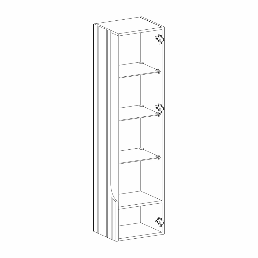 Витрина навесная Expanses of Beauty правое открывание в Костроме