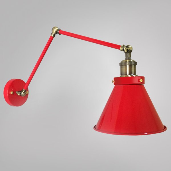 Бра Gloce Cone Shade Loft Industrial Red Бра Gloce Cone Shade Loft Industrial Red в Костроме | Loft Concept