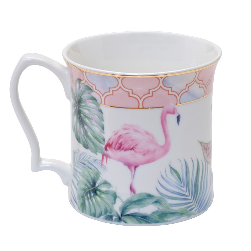 Кружка NATURE Pattern Flamingo Мульти Кружка NATURE Pattern Flamingo Мульти в Костроме | Loft Concept