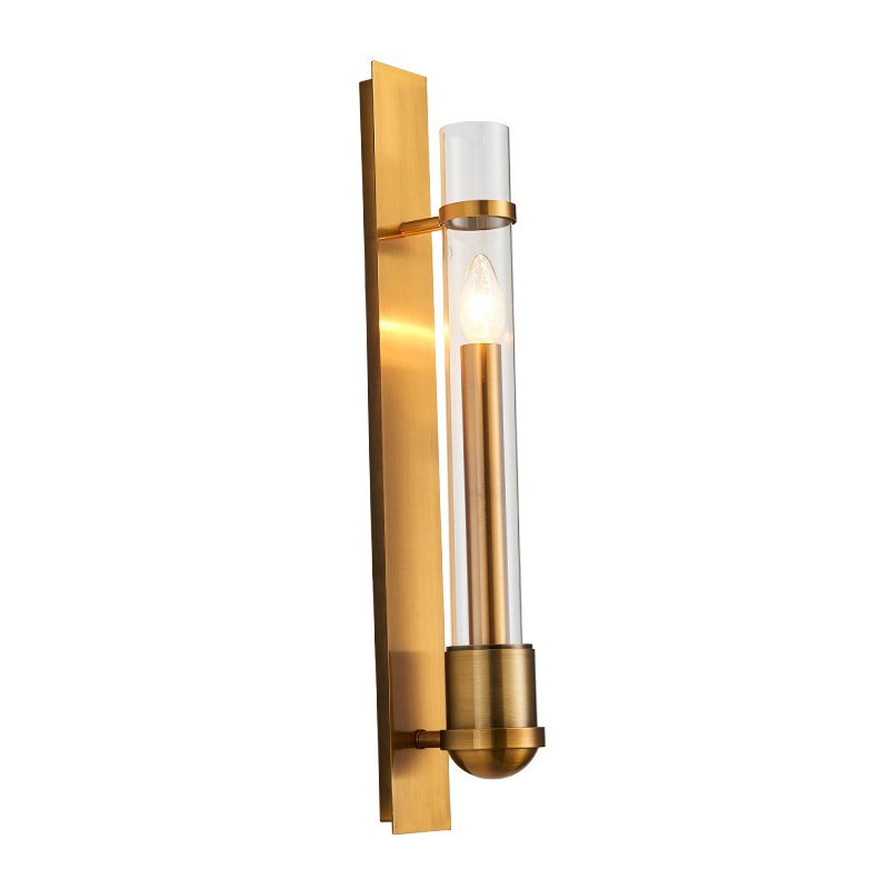 Бра Glass tube Gavanna Wall Lamp Золотой Бра Glass tube Gavanna Wall Lamp Золотой в Костроме | Loft Concept
