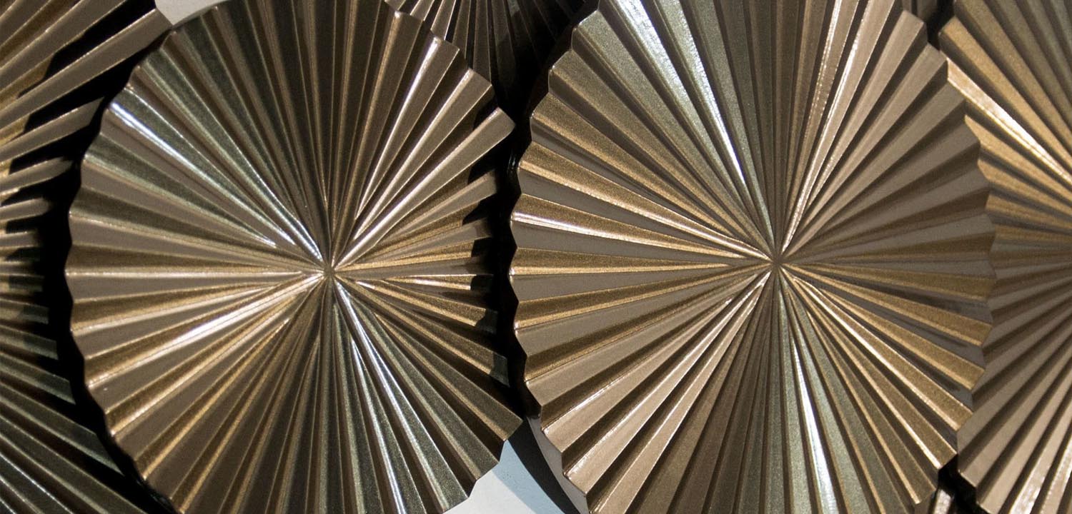 Арт-объект Apollo Brown Wall Plaque Disc 9 - фото №2