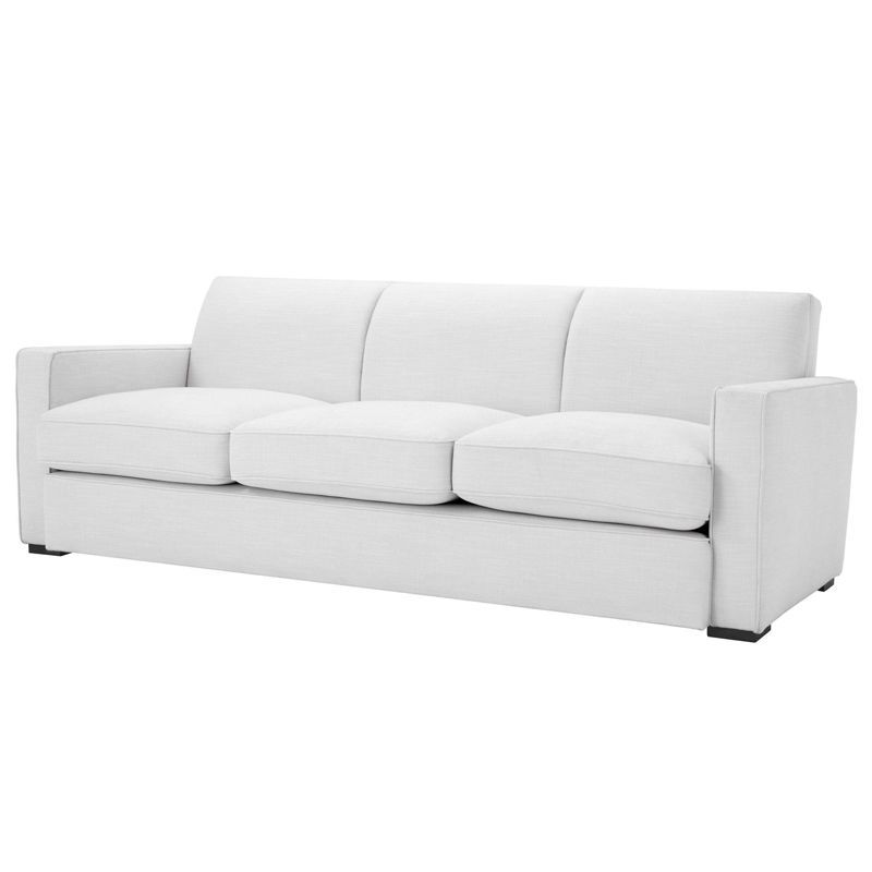 Диван Eichholtz Sofa Edmond white Белый Черный Диван Eichholtz Sofa Edmond white Белый Черный в Костроме | Loft Concept