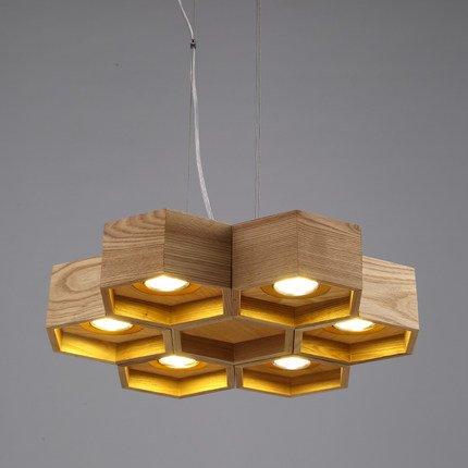 Люстра Honeycomb 6 Loft Wooden Ecolight Люстра Honeycomb 6 Loft Wooden Ecolight в Костроме | Loft Concept
