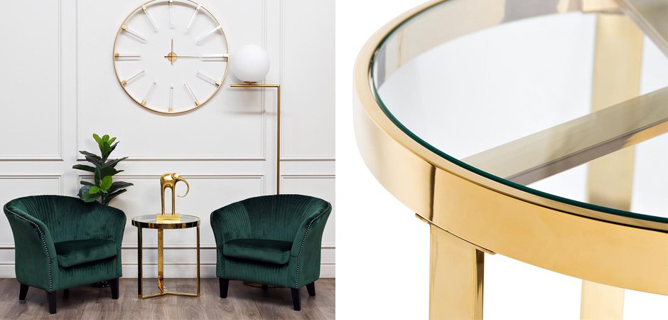Приставной стол Neoclassic Tee Gold Приставной стол Neoclassic Tee Gold - Loft-Concept в Костроме