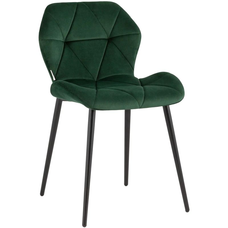 Стул Jeroen Chair II Зеленый Велюр Зеленый Черный Стул Jeroen Chair II Зеленый Велюр Зеленый Черный в Костроме | Loft Concept