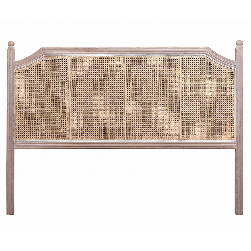 Изголовье кровати коричневое с обивкой из ротанга Olivia Headboard Бежевый Коричневый Изголовье кровати коричневое с обивкой из ротанга Olivia Headboard Бежевый Коричневый в Костроме | Loft Concept