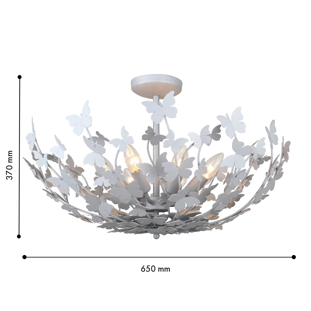 Потолочный светильник с абажуром оформленным в виде стаи бабочек Eternal Butterflies в Костроме
