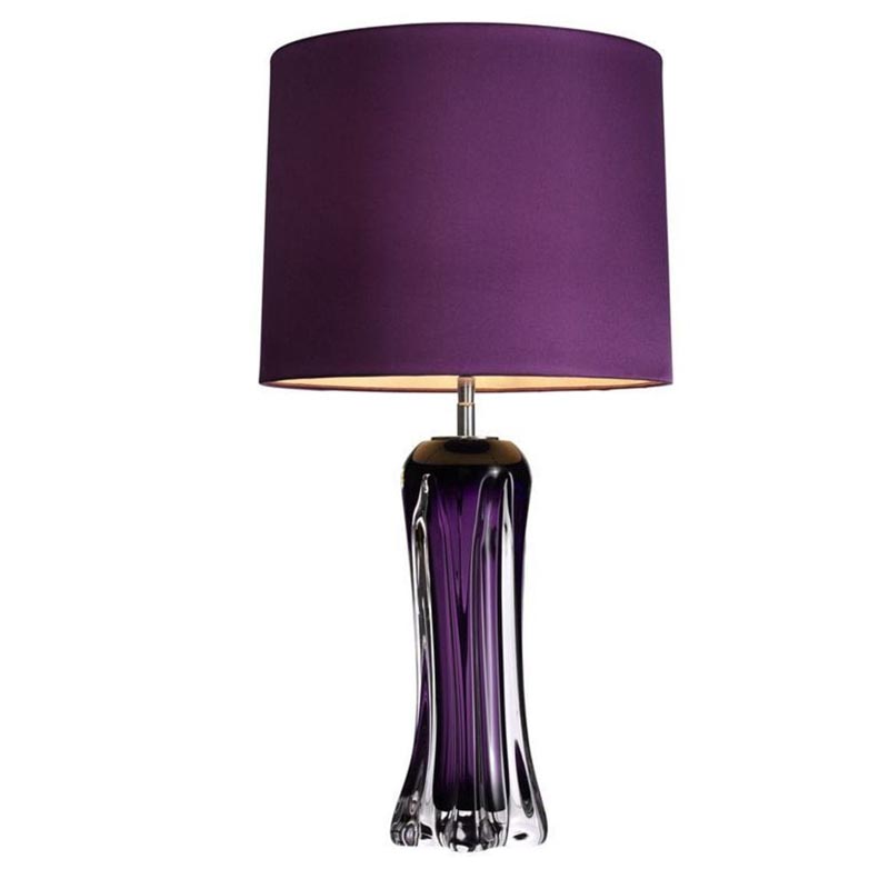 Настольная лампа Vivian Table Lamp Фиолетовый Настольная лампа Vivian Table Lamp Фиолетовый в Костроме | Loft Concept