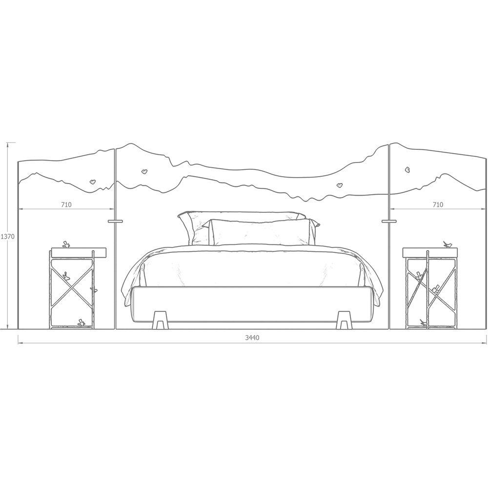 Кровать Okinawa в Костроме