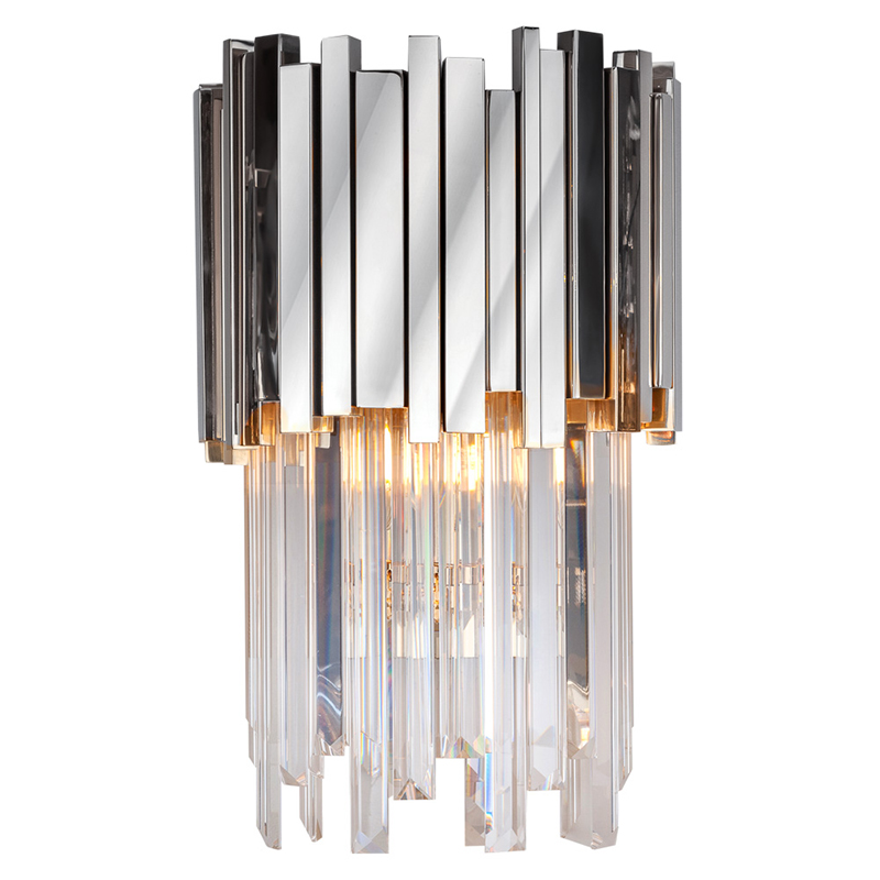 Бра Luxxu Modern Cascade Wall Lamp Silver 40 Прозрачное Стекло Серебряный Бра Luxxu Modern Cascade Wall Lamp Silver 40 Прозрачное Стекло Серебряный в Костроме | Loft Concept