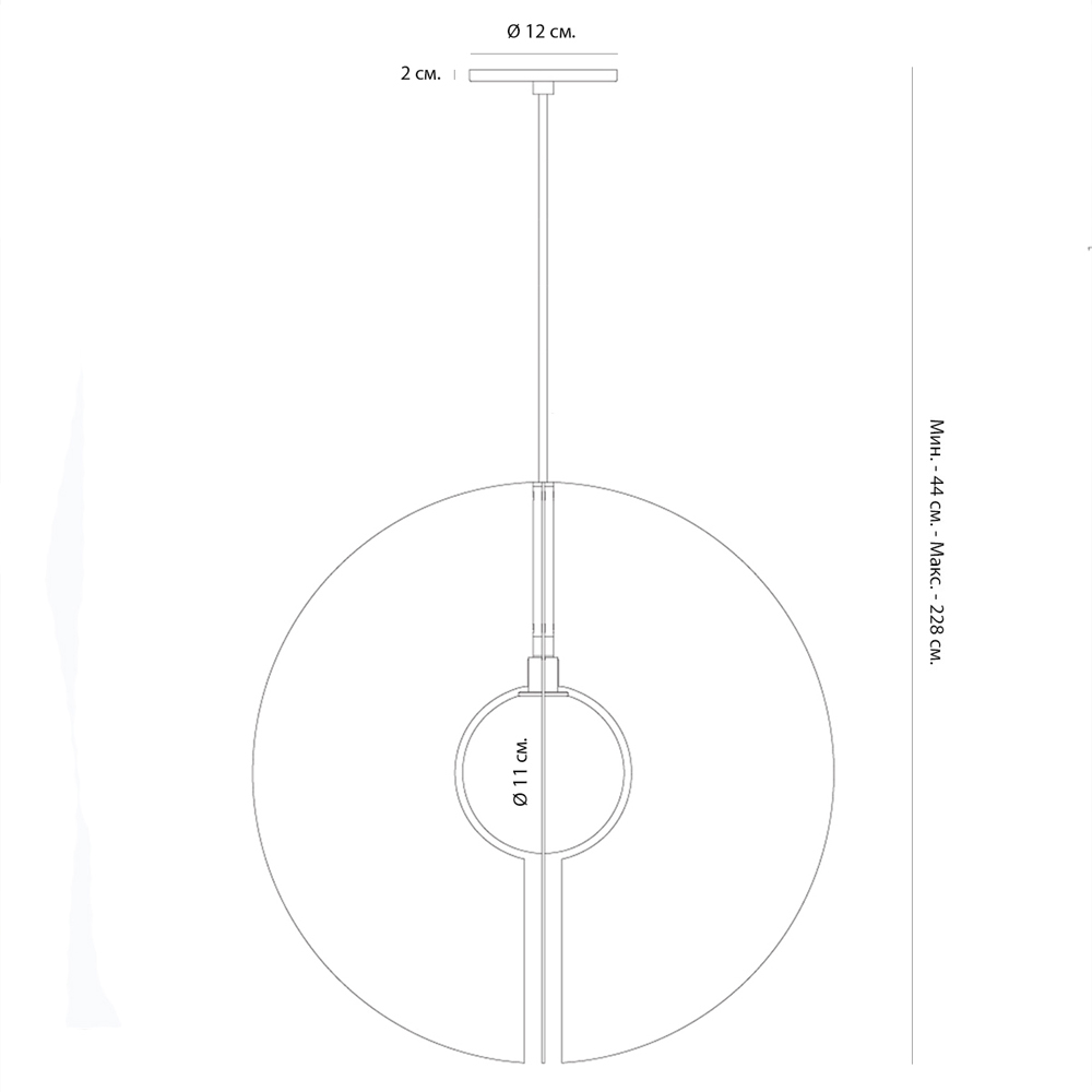 Подвесной светильник в форме золотых дисков Minimalist Lighting Fixture Подвесной светильник в форме золотых дисков Minimalist Lighting Fixture в Костроме