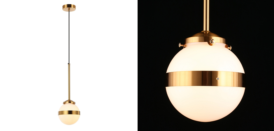 Подвесной светильник White Sphere Латунь Подвесной светильник White Sphere Латунь - Loft-Concept в Костроме