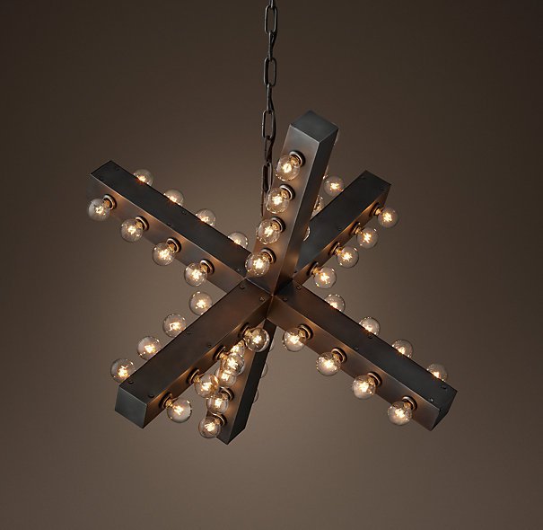 Люстра Nero Chandelier 74 Черный Люстра Nero Chandelier 74 Черный в Костроме | Loft Concept