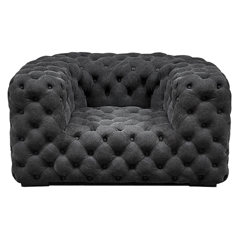 Кресло Soho Tufted Graphite Armchair Графит Кресло Soho Tufted Graphite Armchair Графит в Костроме | Loft Concept