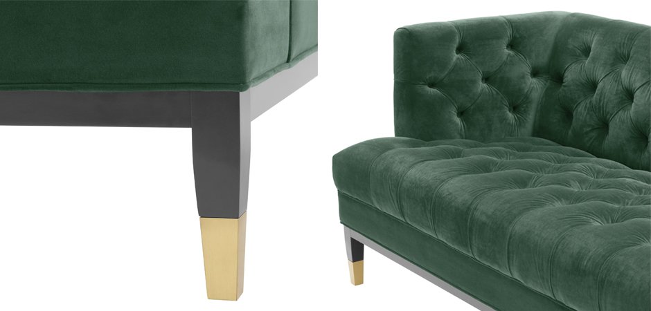 Диван Eichholtz Sofa Castelle dark green Диван Eichholtz Sofa Castelle dark green - Loft-Concept в Костроме