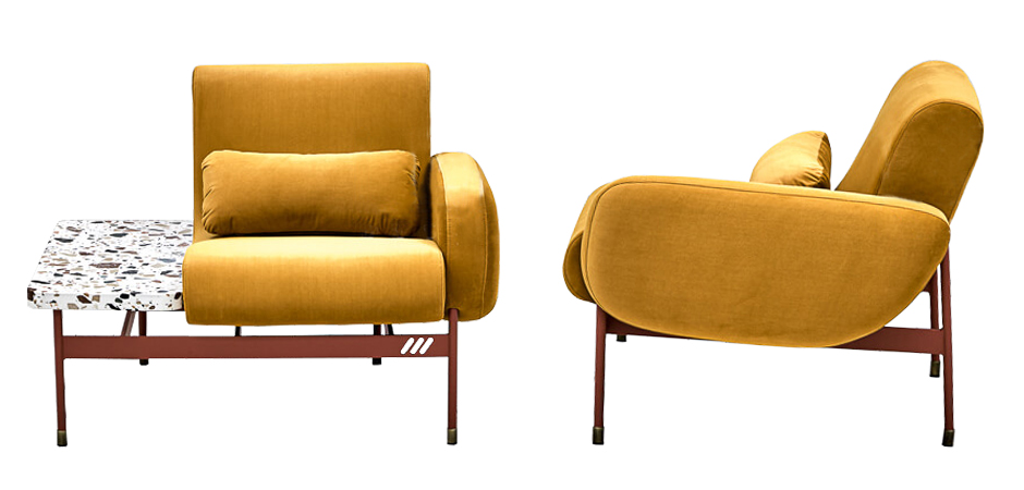 Кресло Mustard and Terrazzo Chair Кресло Mustard and Terrazzo Chair - Loft-Concept в Костроме