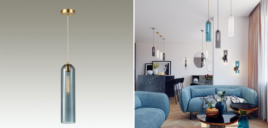 Подвесной Светильник Articolo Синий Подвесной Светильник Articolo Синий - Loft-Concept в Костроме