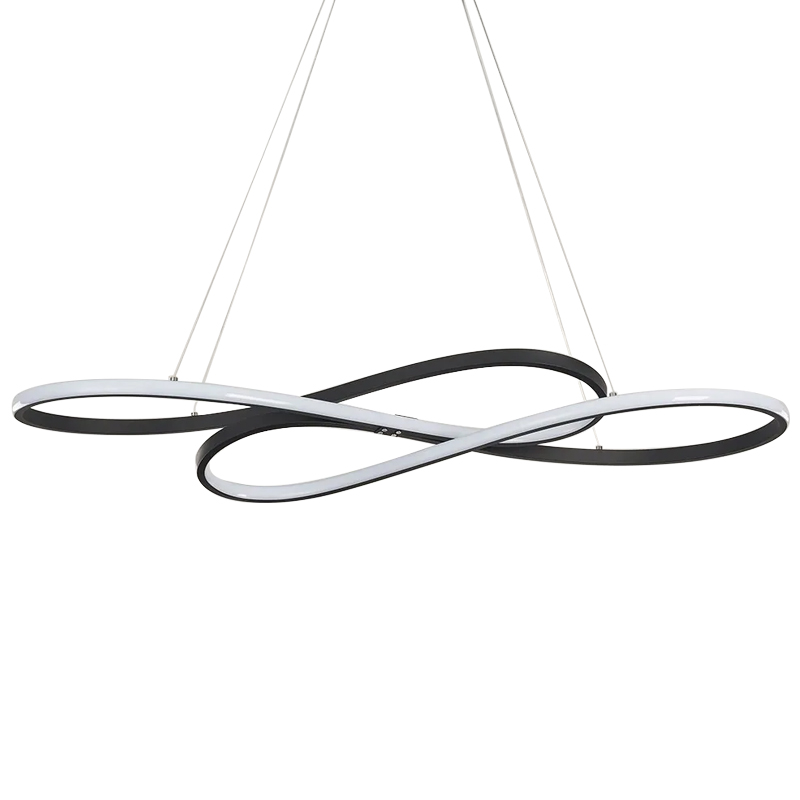 Светодиодная люстра в виде спирали Spiral Lighting Black Черный Светодиодная люстра в виде спирали Spiral Lighting Black Черный в Костроме | Loft Concept