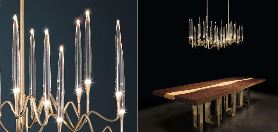 Люстра Chandelier Brass and Crystals Люстра Chandelier Brass and Crystals - Loft-Concept в Костроме