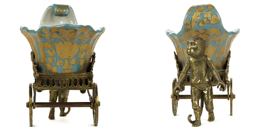 Чаша Monkey and Pale Blue Cart Чаша Monkey and Pale Blue Cart - Loft-Concept в Костроме
