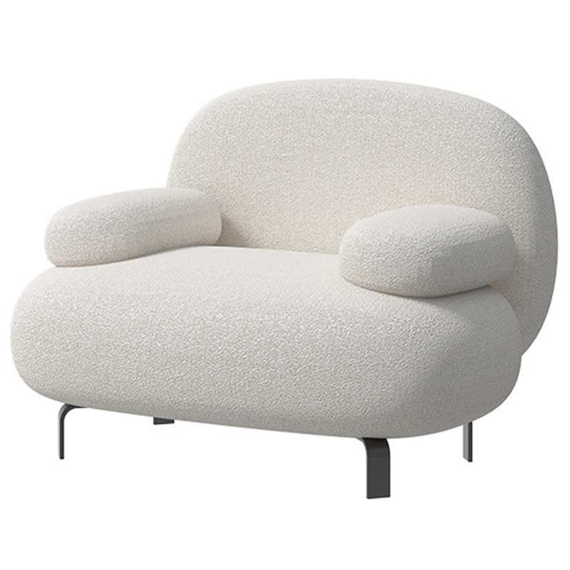 Кресло Lennox White Armchair Белый Черный Кресло Lennox White Armchair Белый Черный в Костроме | Loft Concept