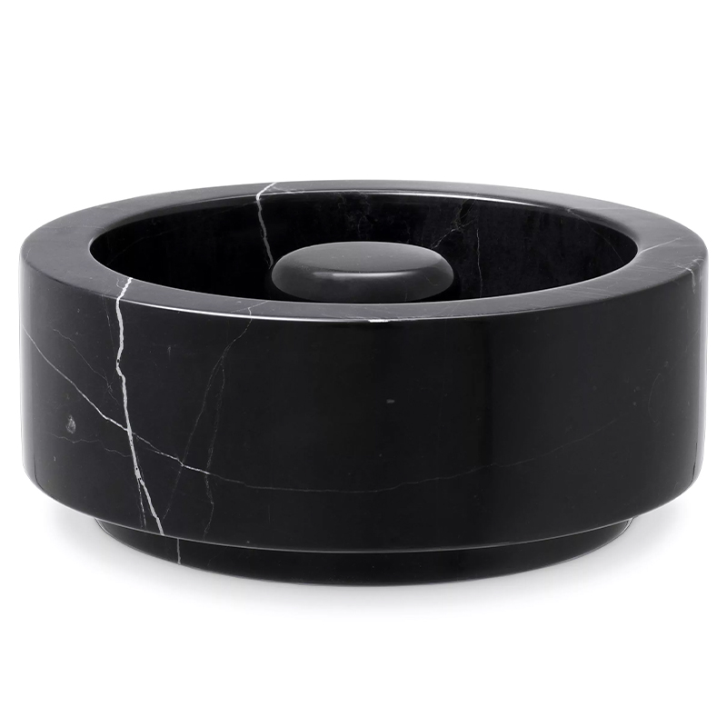 Пепельница Eichholtz Ashtray Poulsen Black Черный Мрамор Nero Пепельница Eichholtz Ashtray Poulsen Black Черный Мрамор Nero в Костроме | Loft Concept