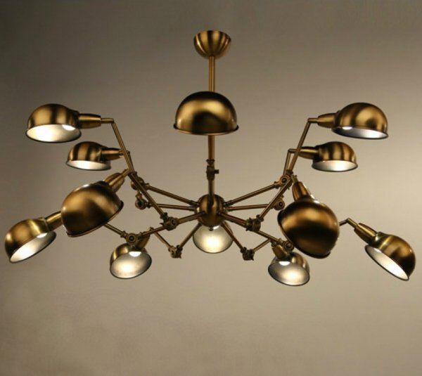 Подвесной светильник Gold Spider Chandelier Подвесной светильник Gold Spider Chandelier в Костроме | Loft Concept