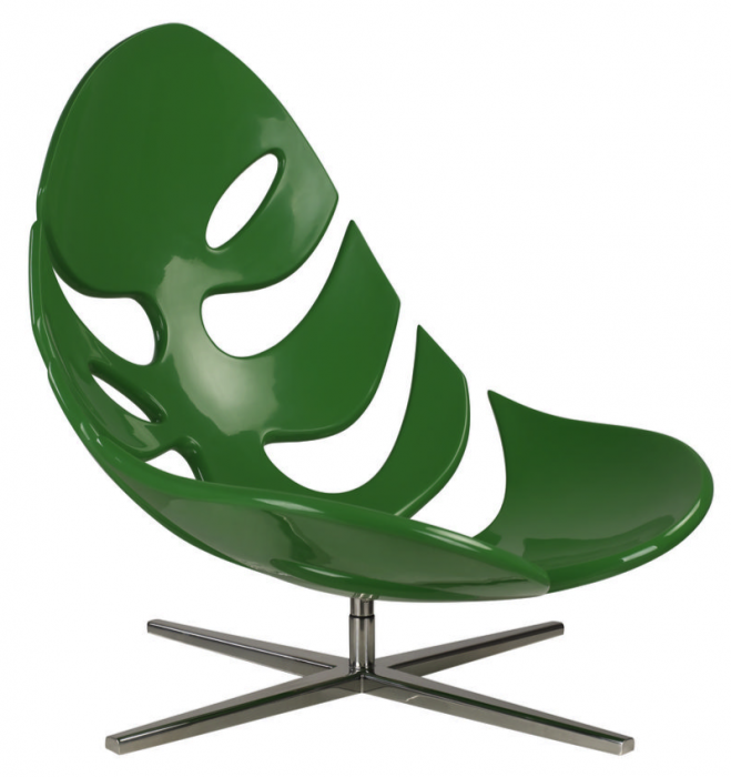 Кресло Monstera lounge chair Черный Зеленый Белый Кресло Monstera lounge chair Черный Зеленый Белый в Костроме | Loft Concept