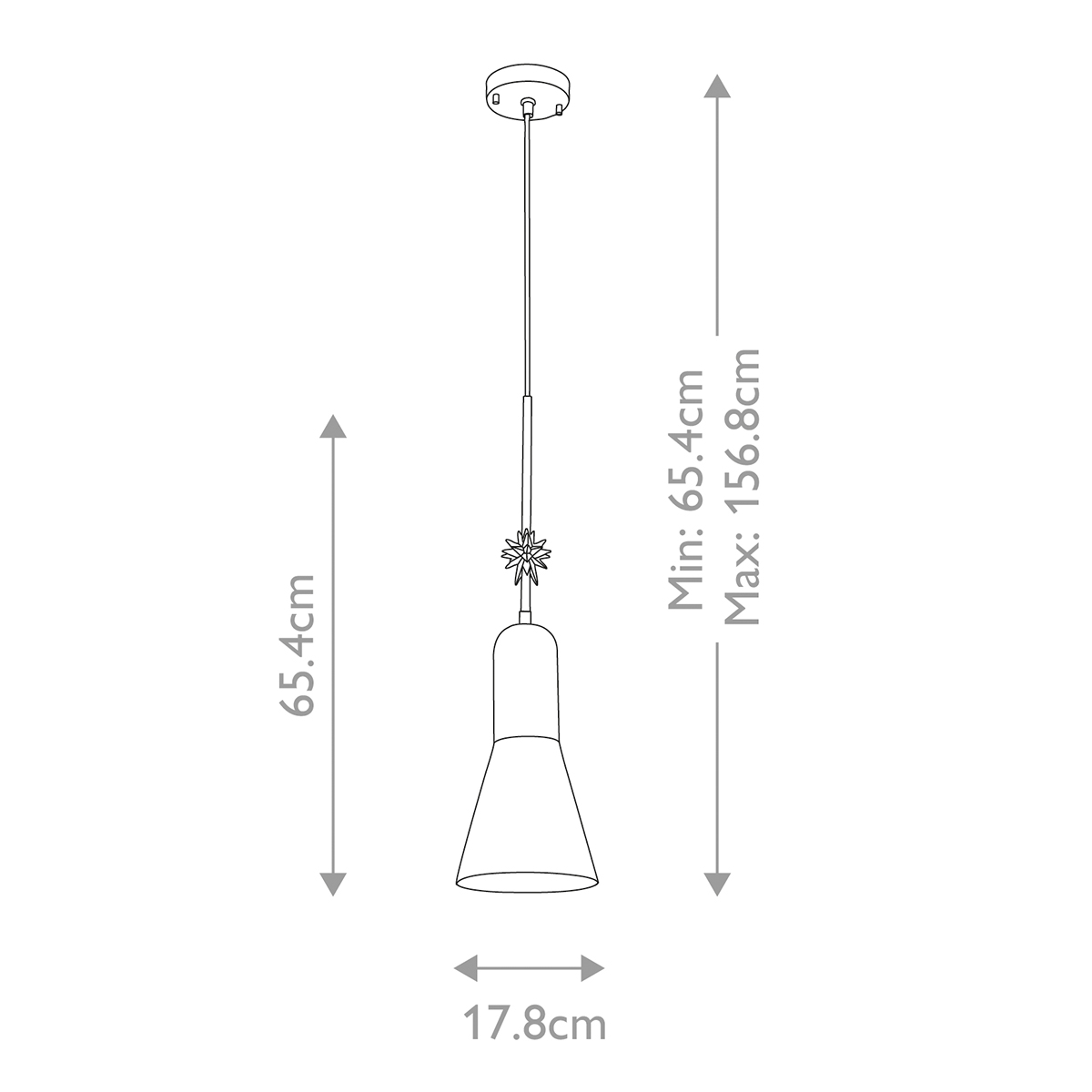  Подвесной светильник черного матового цвета с конусным плафоном 65 см Elstead Lighting в Костроме
