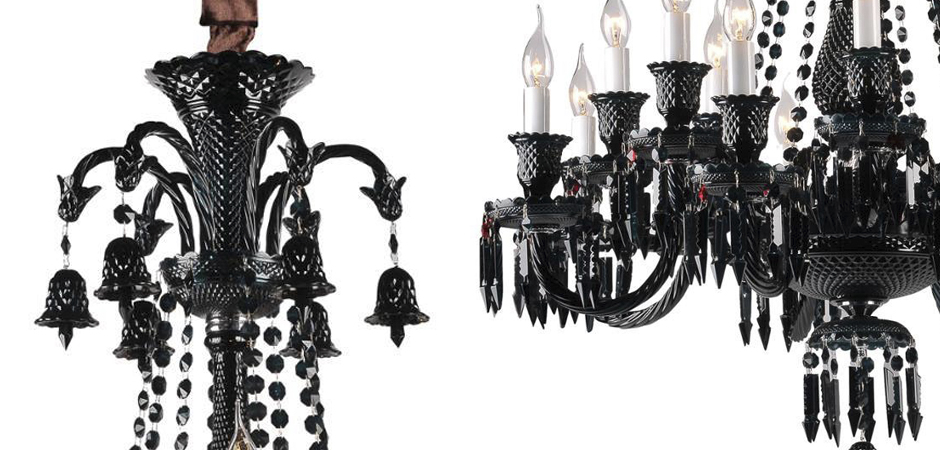 Люстра BACCARAT Zenith Midnight Chandelier 18 Люстра BACCARAT Zenith Midnight Chandelier 18 - Loft-Concept в Костроме