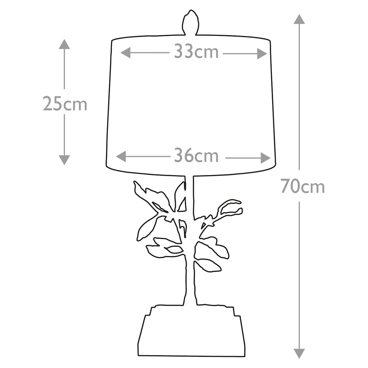 Настольная лампа с кремовым льняным цилиндрическим абажуром и ножкой в форме золотистой ветки Gilded Nola в Костроме