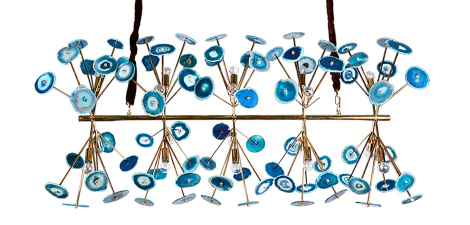 Люстра Agate Burst Chandelier Blue Line Люстра Agate Burst Chandelier Blue Line - Loft-Concept в Костроме