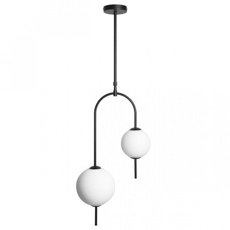 Люстра Balance Beads Libra 120 см Черный Белый Люстра Balance Beads Libra 120 см Черный Белый в Костроме | Loft Concept
