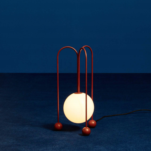 Настольная лампа Michael Anastassiades Fontana Amorosa Bell Красный Белый Настольная лампа Michael Anastassiades Fontana Amorosa Bell Красный Белый в Костроме | Loft Concept