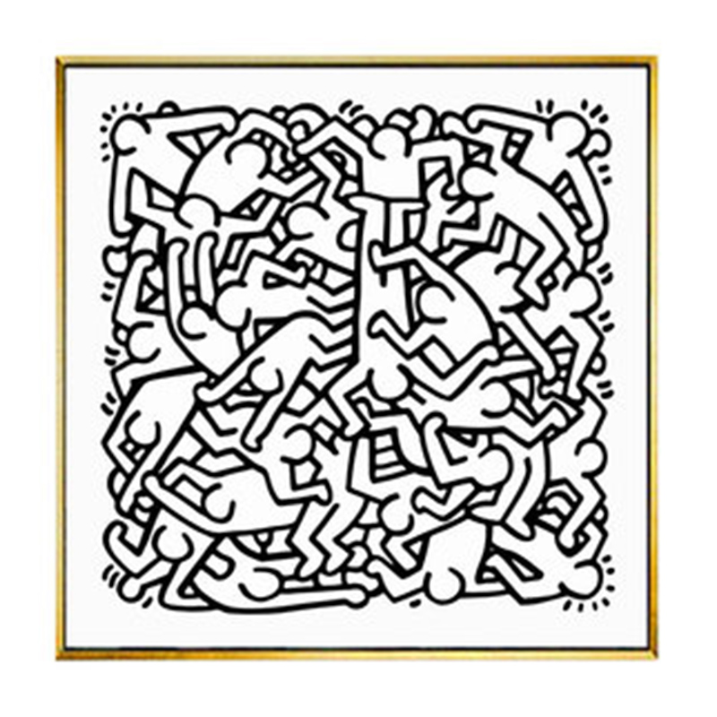 Постер Keith Haring 27 Черно-белый Постер Keith Haring 27 Черно-белый в Костроме | Loft Concept