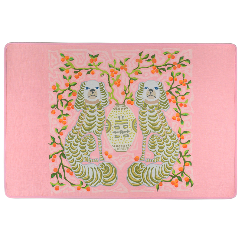 Ковер Two Dogs Rug pink Розовый Мульти Ковер Two Dogs Rug pink Розовый Мульти в Костроме | Loft Concept