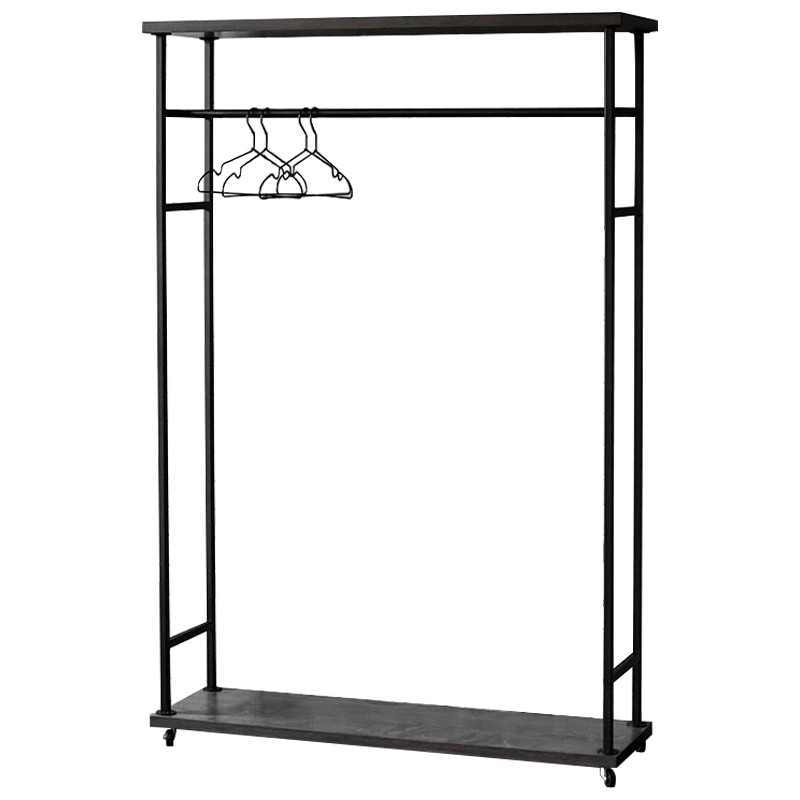 Рейл Lowery Grey Industrial Metal Rust Clothes Rail Черный Дерево Серый Рейл Lowery Grey Industrial Metal Rust Clothes Rail Черный Дерево Серый в Костроме | Loft Concept