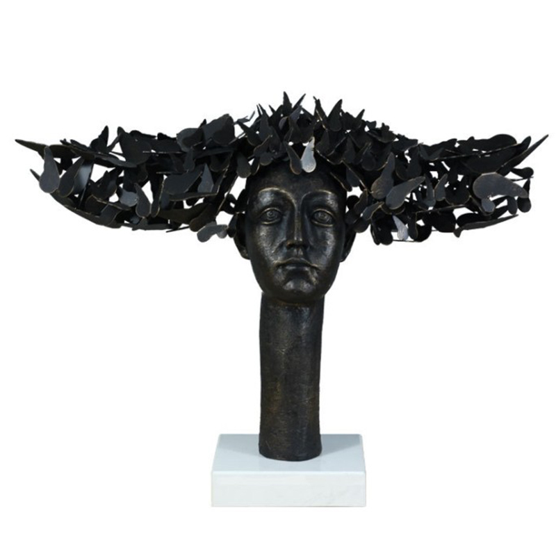 Статуэтка Butterflies on the Head Золотой Черный Статуэтка Butterflies on the Head Золотой Черный в Костроме | Loft Concept