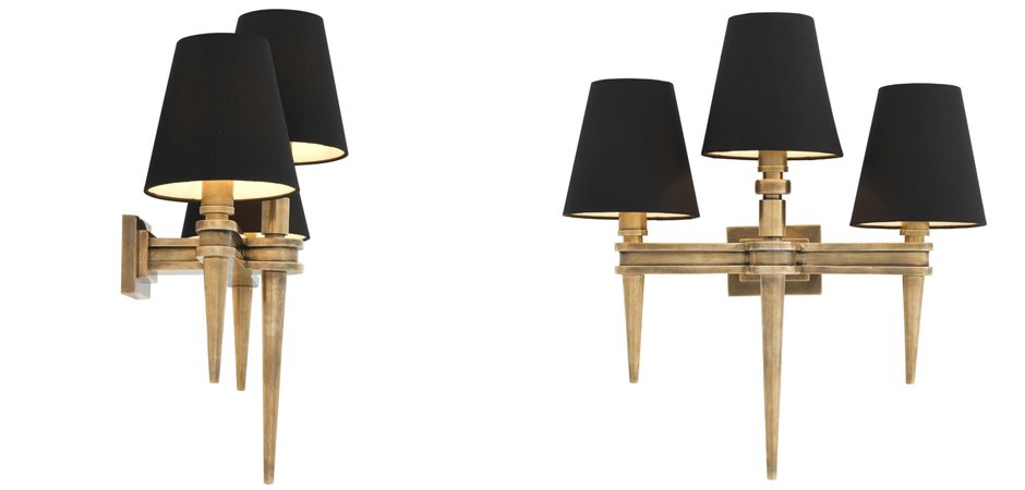 Бра Wall Lamp Waterloo Triple Brass Бра Wall Lamp Waterloo Triple Brass - Loft-Concept в Костроме