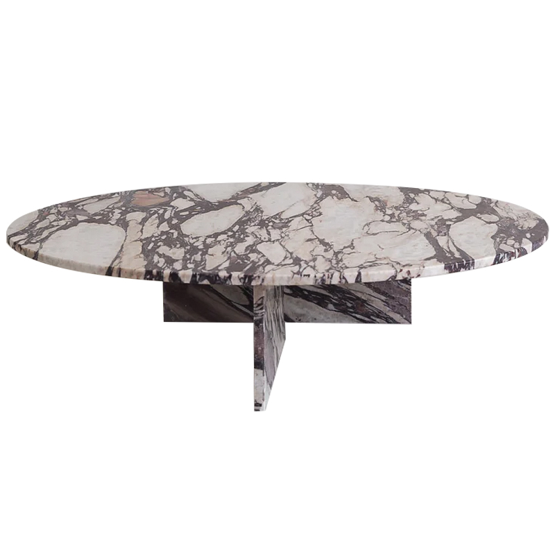Кофейный стол Enzo Marble Coffee table Серый Бежево-серый Коричневый Кофейный стол Enzo Marble Coffee table Серый Бежево-серый Коричневый в Костроме | Loft Concept