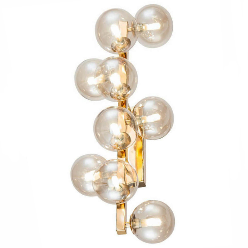 Бра Berries Chandelier Amber 9 Глянцевое золото Янтарь (Amber) Бра Berries Chandelier Amber 9 Глянцевое золото Янтарь (Amber) в Костроме | Loft Concept